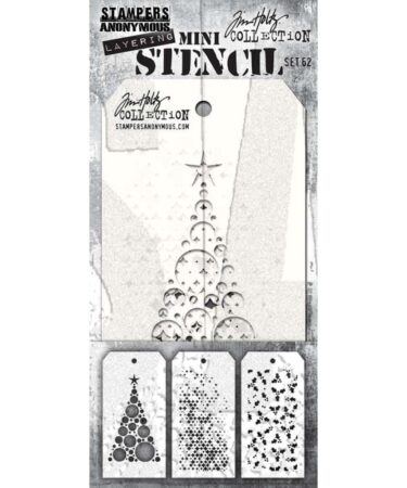 Tim Holtz Mini Layered Stencil Set (3 PEZZI) #62