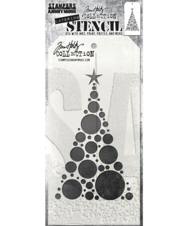 Tim Holtz Layered Stencil 4.125"X8.5" - Modern Tree