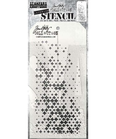 Tim Holtz Layered Stencil 4.125"X8.5"  -Sparkle Fade