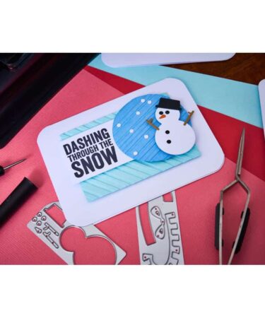 Alternative view of Sizzix Sidekick Texture Fades Dies +  Embossing Folder By Tim Holtz - Christmas