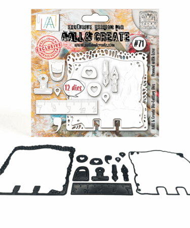 AALL & CREATE- Die-Cutting Die Set - Penned with Love  - #71
