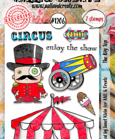 AALL & CREATE - A6 Stamp Set - The Big Top  - #1206