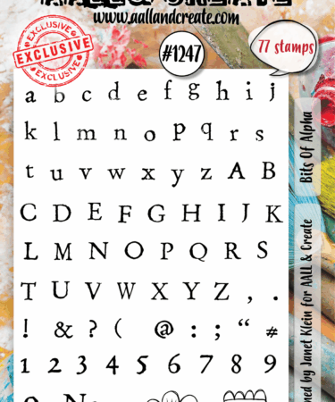 AALL & CREATE - A6 Stamp Set - Bits Of Alpha - #1247