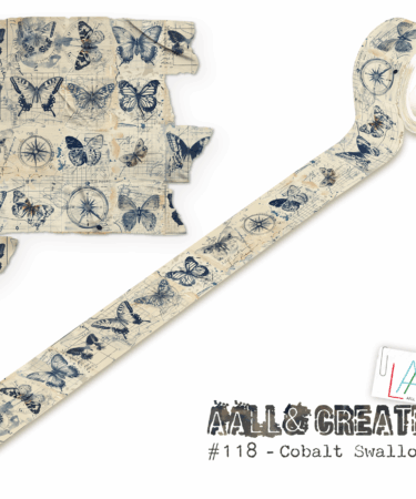 AALL & CREATE -  Washi Tape - Cobalt Swallowtail- #118