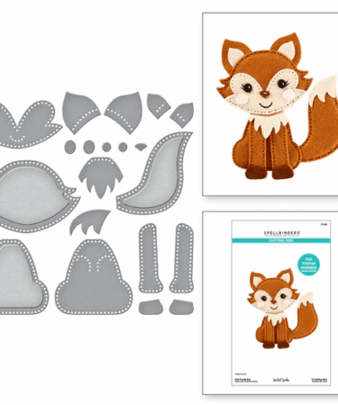 Spellbinders - Felt Forest Fox Etched Dies