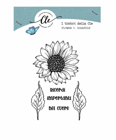 IL NEGOZIO DELLA MAMMA DI CLE- I TIMBRI DELLA CLE - FLOWERS 5 GIRASOLE