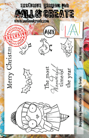 AALL & CREATE - Stamp Set A7 Miss Merry - #608