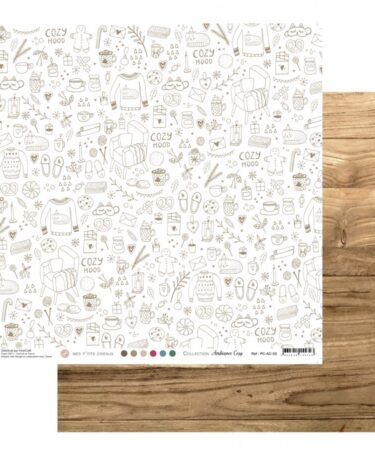 Mes Ptits Ciseaux - Collezione Ambiance cosy - carta numero 3