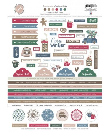 Mes Ptits Ciseaux - Collezione Ambiance cosy -Ambiance cosy étiquettes