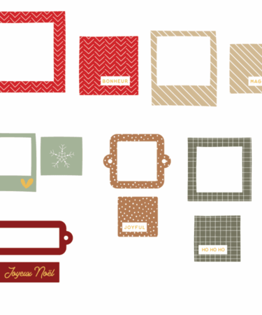 HA PI Little Fox - Collezione Merry little christmas -Chipboards