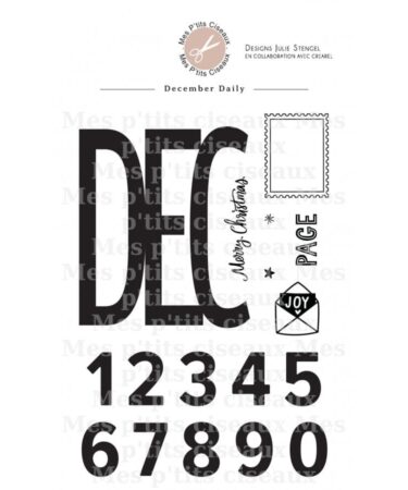 Mes Ptits Ciseaux - Collezione Ambiance cosy -Tampons planche December Daily