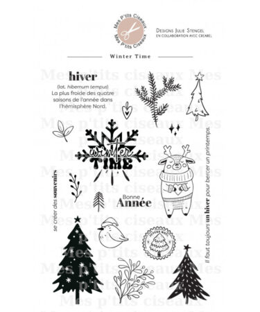 Mes Ptits Ciseaux - Collezione Ambiance cosy -Tampons planche Winter Time