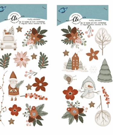 IL NEGOZIO DELLA MAMMA DI CLE - GLI ABBELLIMENTI DELLA CLE – MY 12 TALES OF 2024 - DICEMBRE PUFFY STICKERS