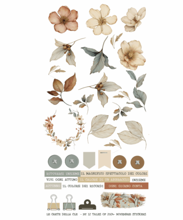 IL NEGOZIO DELLA MAMMA DI CLE - GLI ABBELLIMENTI DELLA CLE – MY 12 TALES OF 2024 -  NOVEMBRE - STICKERS 6X12