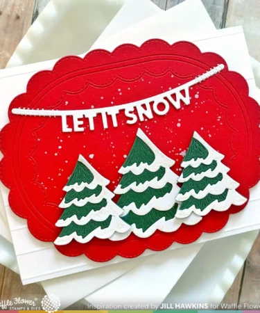 Alternative view of WAFFLE FLOWER - Snowcapped Tree Die