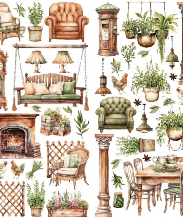 Alternative view of 49 and Market - Collezione Cottagecore Laser Cut Element Set