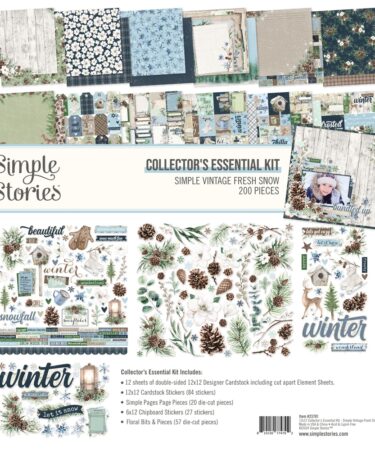 SIMPLE STORIES - Collezione Simple Vintage Fresh Snow - Collector's Essentials Kit