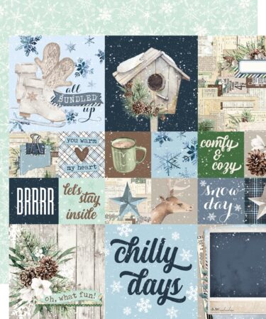 SIMPLE STORIES - Collezione Simple Vintage Fresh Snow -Carta singola -Simple Vintage Fresh Snow 2x2/4x4 Elements