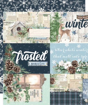 SIMPLE STORIES - Collezione Simple Vintage Fresh Snow -Carta singola -Simple Vintage Fresh Snow 4x6 Elements