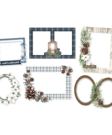 Alternative view of SIMPLE STORIES - Collezione Simple Vintage Fresh Snow -Chipboard Frames