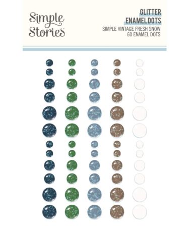 SIMPLE STORIES - Collezione Simple Vintage Fresh Snow -Enamel Dots