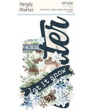 SIMPLE STORIES - Collezione Simple Vintage Fresh Snow -Simple Pages Page Pieces