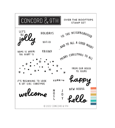 Concord & 9th - Over the  Rooftops Stamp Set
