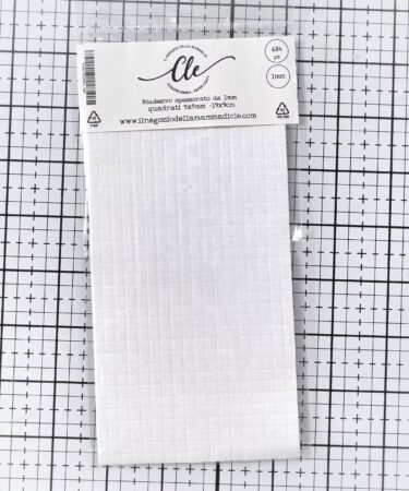 IL NEGOZIO DELLA MAMMA DI CLE- LE ATTREZZATURE DELLA CLE - BIADESIVO SPESSORATO QUADRATI 5X5 1 MM