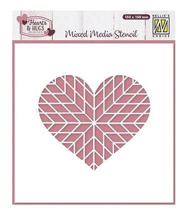 Nellie's Choice • Stencil Geo Heart
