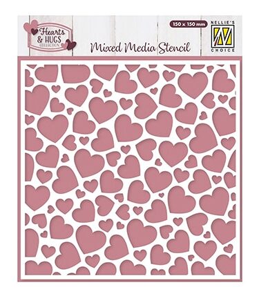 Nellie's Choice • Stencil Pop Up Hearts