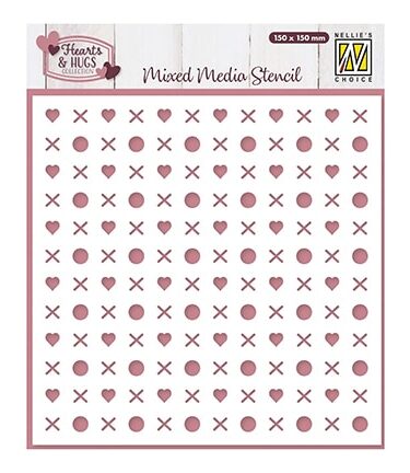 Nellie's Choice • Stencil Hugs & Kisses