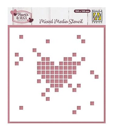 Nellie's Choice • Stencil Pixel Heart