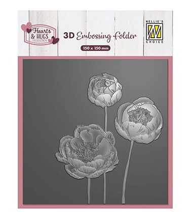 Nellie's Choice • 3D Embossing Folder Flowers