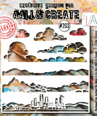 AALL & CREATE - Stencil 6x6- City Views #233