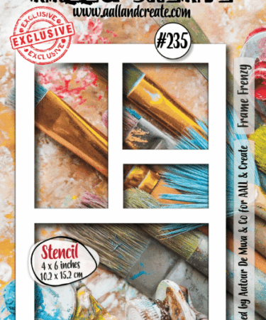 AALL & CREATE - Stencil 6x4 - Frame Frenzy #235