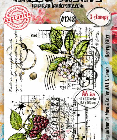 AALL & CREATE - A6 Stamp Set - Berry Bliss #1248