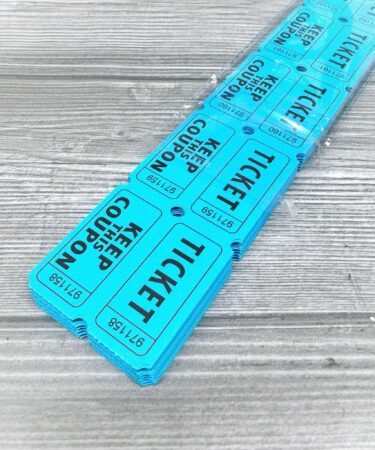 IL NEGOZIO DELLA MAMMA DI CLE - GLI ABBELLIMENTI DELLA CLE-  TICKET - BLU  (200PCS)