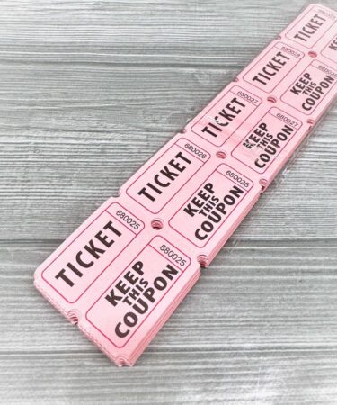 IL NEGOZIO DELLA MAMMA DI CLE - GLI ABBELLIMENTI DELLA CLE-  TICKET  - ROSA (200PCS)