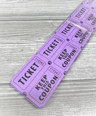 IL NEGOZIO DELLA MAMMA DI CLE - GLI ABBELLIMENTI DELLA CLE-  TICKET - VIOLA  (200PCS)