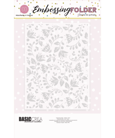 BASIC CREA - Collezione NORTH -Embossing folder- flores