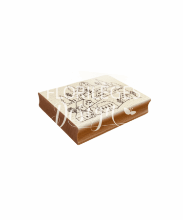 Florilèges Design - Collezione MON NOËL MAGIQUE -Timbro in legno -   LE VILLAGE