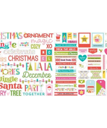 Alternative view of Bella Blvd -Collezione Merry Mingle - Cardstock Ephemera - Words