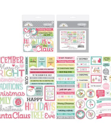 Doodlebug – Collezione Tinsel Time - Chit Chat Die-Cuts