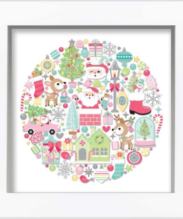 Alternative view of Doodlebug – Collezione Tinsel Time - Shadow Box Insert Kit