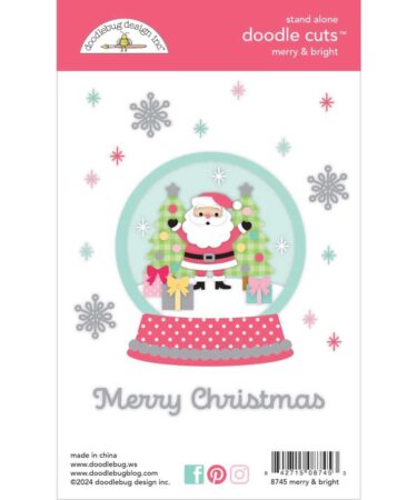 Doodlebug – Collezione Tinsel Time - set di fustelle Merry & Brigh