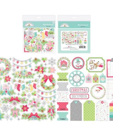 Doodlebug – Collezione Tinsel Time - Bits & Pieces Die Cuts