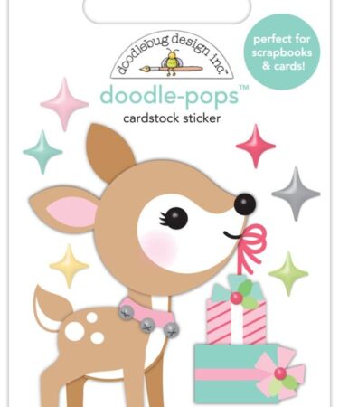 Doodlebug – Collezione Tinsel Time -Doodle-pops 3D Cardstock Sticker, So Endeering