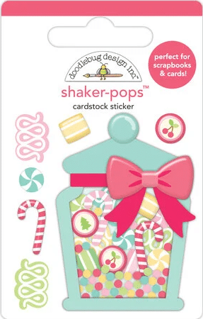Doodlebug Design - Collezione Tinsel Time Christmas Candy Shaker-Pops