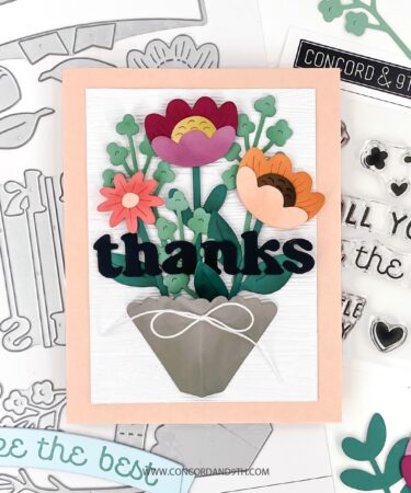 Alternative view of Concord & 9th - Burst of Blooms Stamp Set (4 x 4)