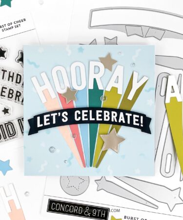 Alternative view of Concord & 9th - Burst of Cheer Stamp Set (4 x 4)